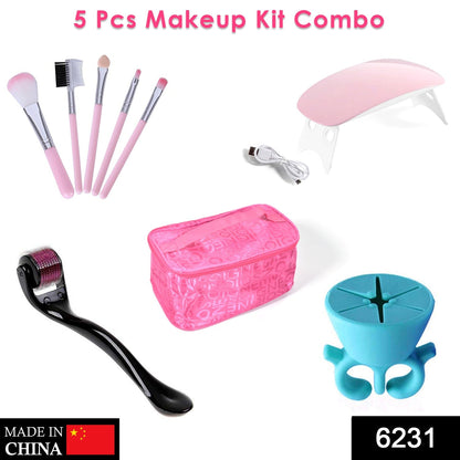 6231 5pc Makeup tools kit for girls and women DeoDap