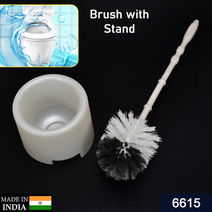 6615 Toilet Cleaning Brush with Potted Holder DeoDap