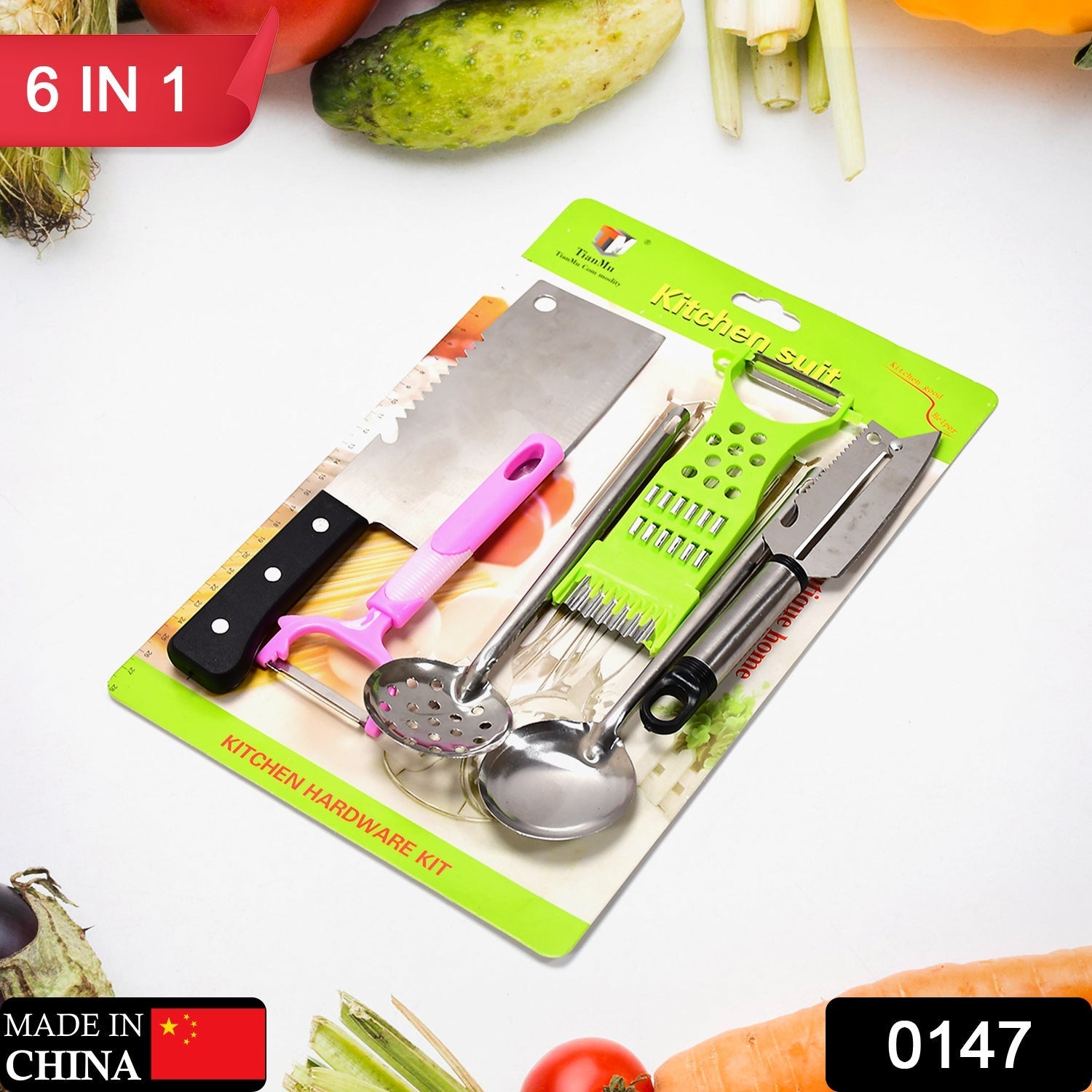 0147 6pc Kitchen knife set DeoDap