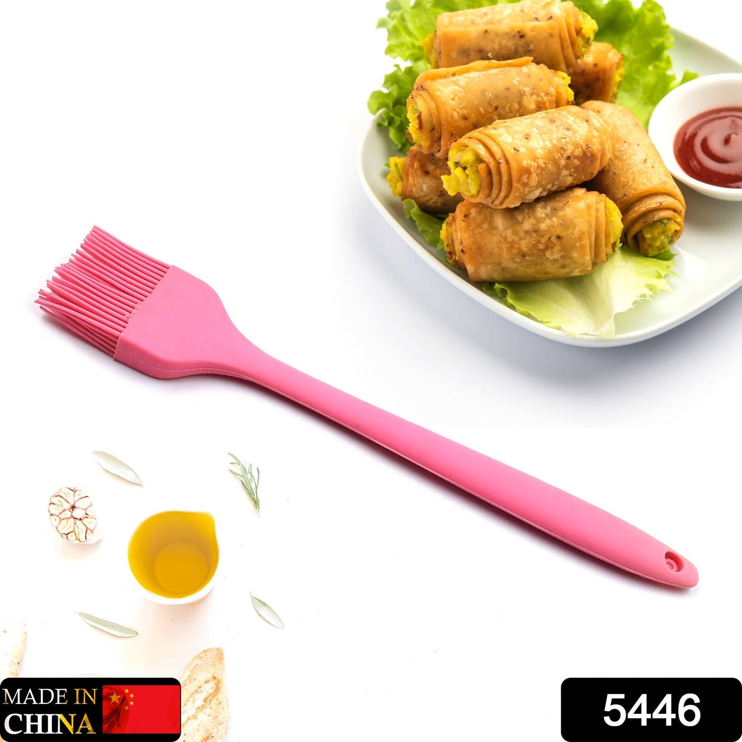 5446 Silicone Basting Brush - Heat Resistant Pastry Baking Bread Cake Oil Butter Brushes for BBQ Grill Kitchen Brush (26cm)