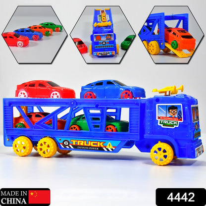 4442 Toy Set Truck with 4 Mini Cars Toy Vehicles for Children DeoDap