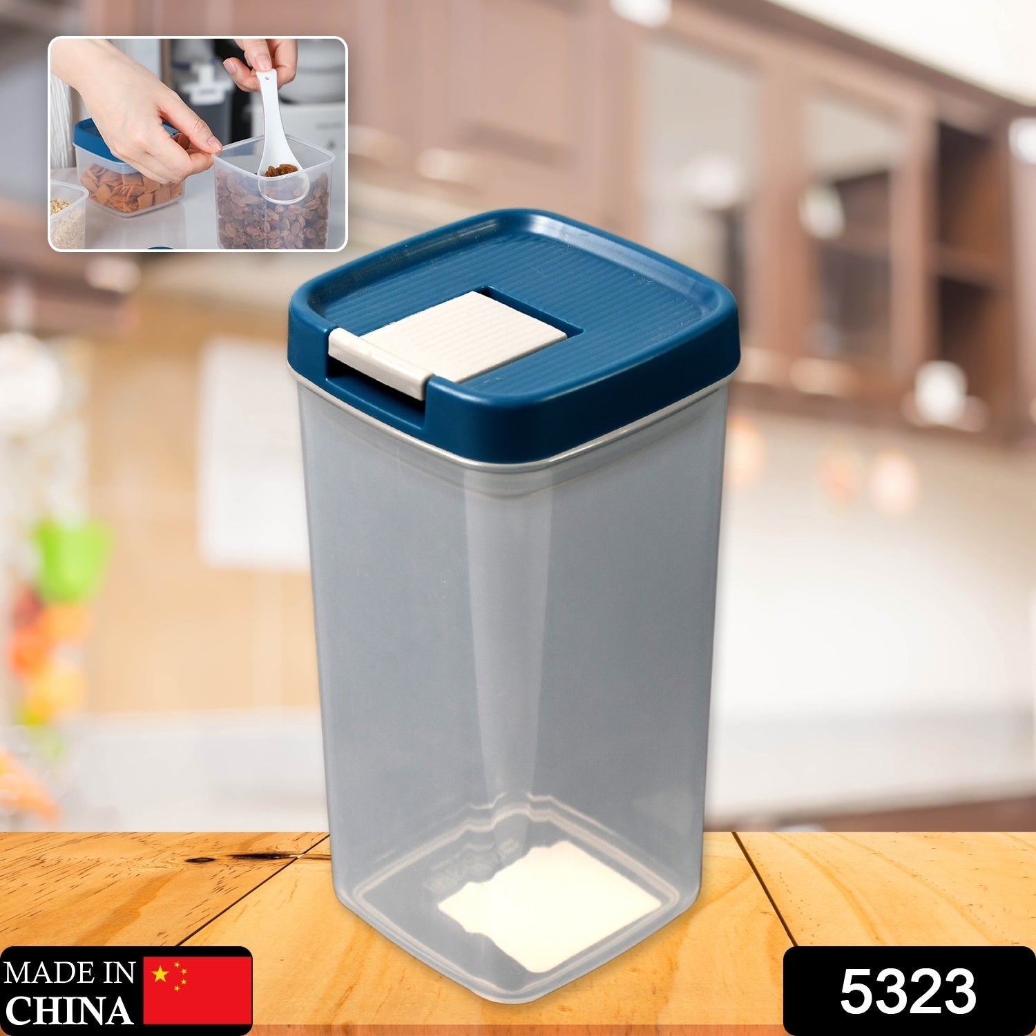 5323 Storage Box - Ideal Pantry and Refrigerator, Airtight Storage Box - BPA-Free Plastic, Kitchen Storage box. JK Trends