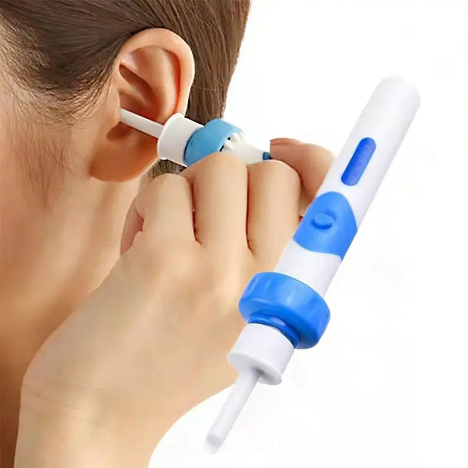 6374 Ear Suction Device, Portable Comfortable Efficient Automatic Electric Vacuum Soft Ear Pick Ear Cleaner Easy Earwax Remover Soft Prevent Ear-Pick Clean Tools Set for Adults Kids JK Trends