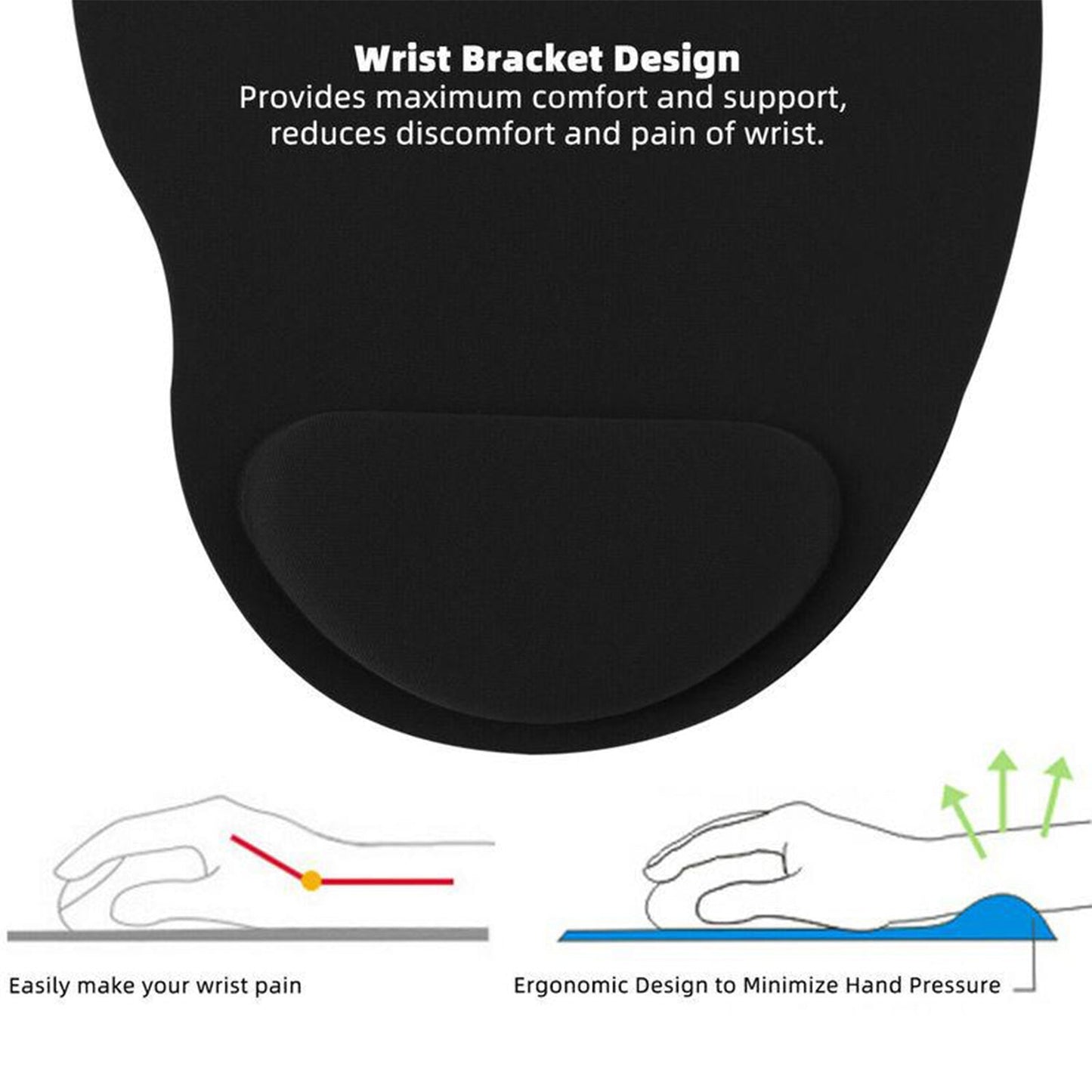 6161 Wrist S Mouse Pad Used For Mouse While Using Computer. DeoDap