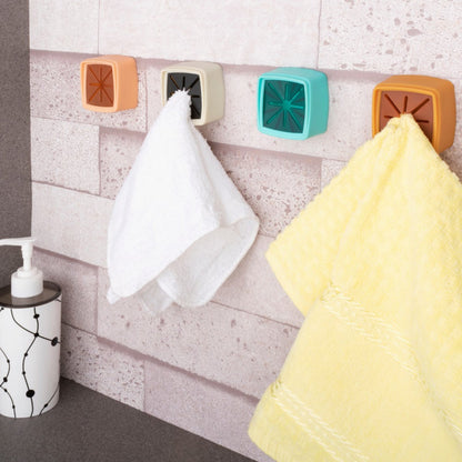 6146 4 Pc Towel Holder mostly used in all kinds of bathroom purposes for hanging and placing towels for easy take-in and take-out purposes. DeoDap