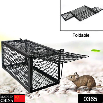 0365 Foldable Mouse Trap Squirrel Trap Small Live Animal Trap Mouse Voles Hamsters Live Cage Rat Mouse Cage Trap for Mice Easy to Catch and Release