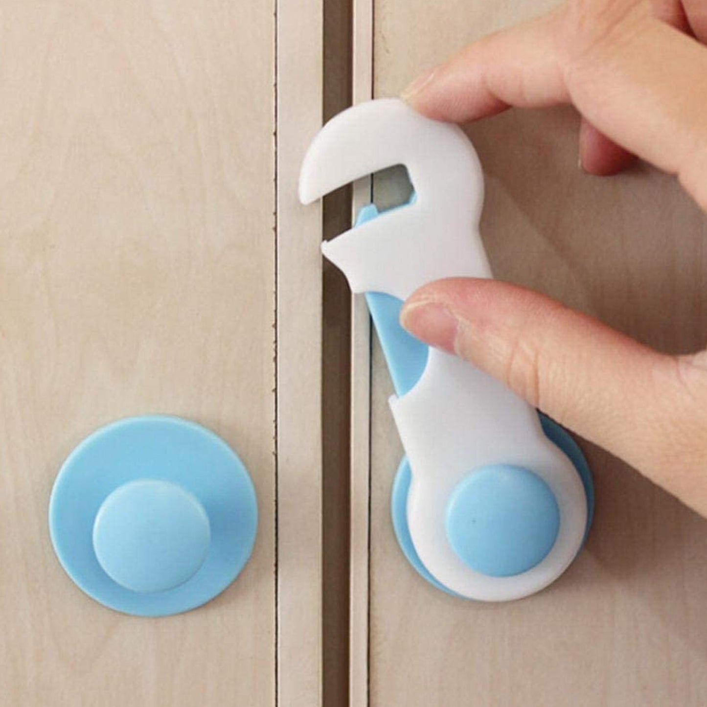4688A Child Safety lock Child Toddler Baby Safety Locks Proofing for Cabinet Toilet Seat Fridge Door Drawers ( 1 pc) JK Trends