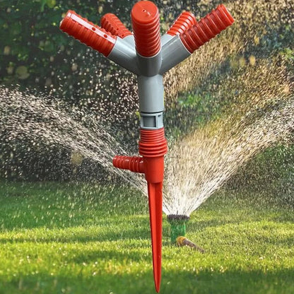 7537 Garden Sprinkler 360 ° Rotating Adjustable Round 3 Arm Lawn Water Sprinkler for Watering Garden Plants/Pipe Hose Irrigation Yard Water Sprayer JK Trends