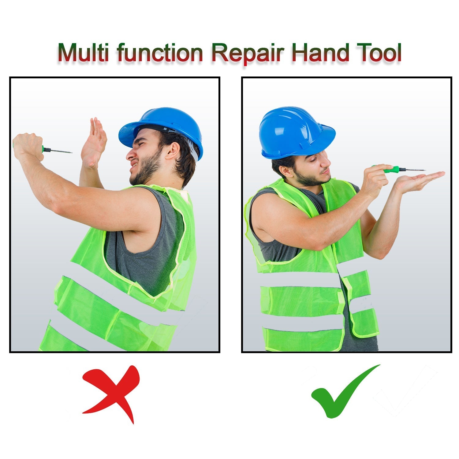 9151 2Pcs Triangle Screwdriver Multi function Repair Hand Tool DeoDap