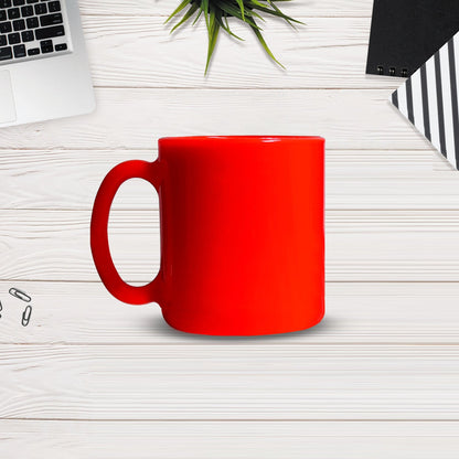 4949 Red Coffee Mug With Spoon Ceramic Mugs to Gift your Best Friend Tea Mugs Coffee Mugs Microwave Safe. DeoDap