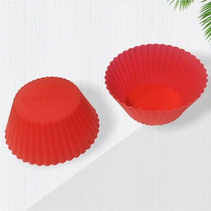 0797A Silicone cupcake Shaped Baking Mold Fondant Cake Tool Chocolate Candy Cookies Pastry Soap Moulds (6 pc)