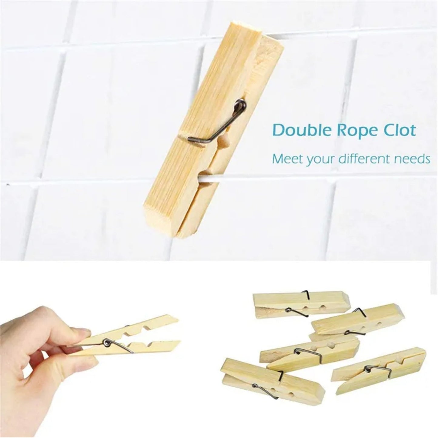 6071A Multipurpose Wooden Heavy Clip (20 Pieces) for Clothespin , Dryer, Hanger, Photo Paper Peg Pin, Craft Clips for School Arts Crafts Decoration