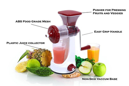 168 Manual Fruit Vegetable Juicer with Juice Cup and Waste Collector JK Trends