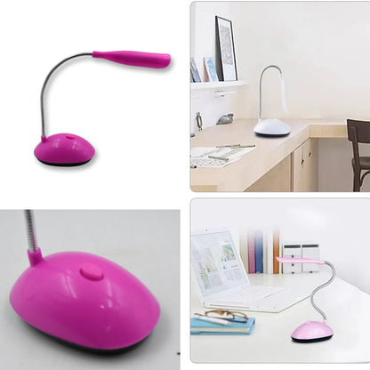 0255A Fashion Wind LED Desk Light, LED Lamps Button Control, Portable Flexible Neck Eye-Caring Table Reading Lights for Reading/Relaxation/Bedtime