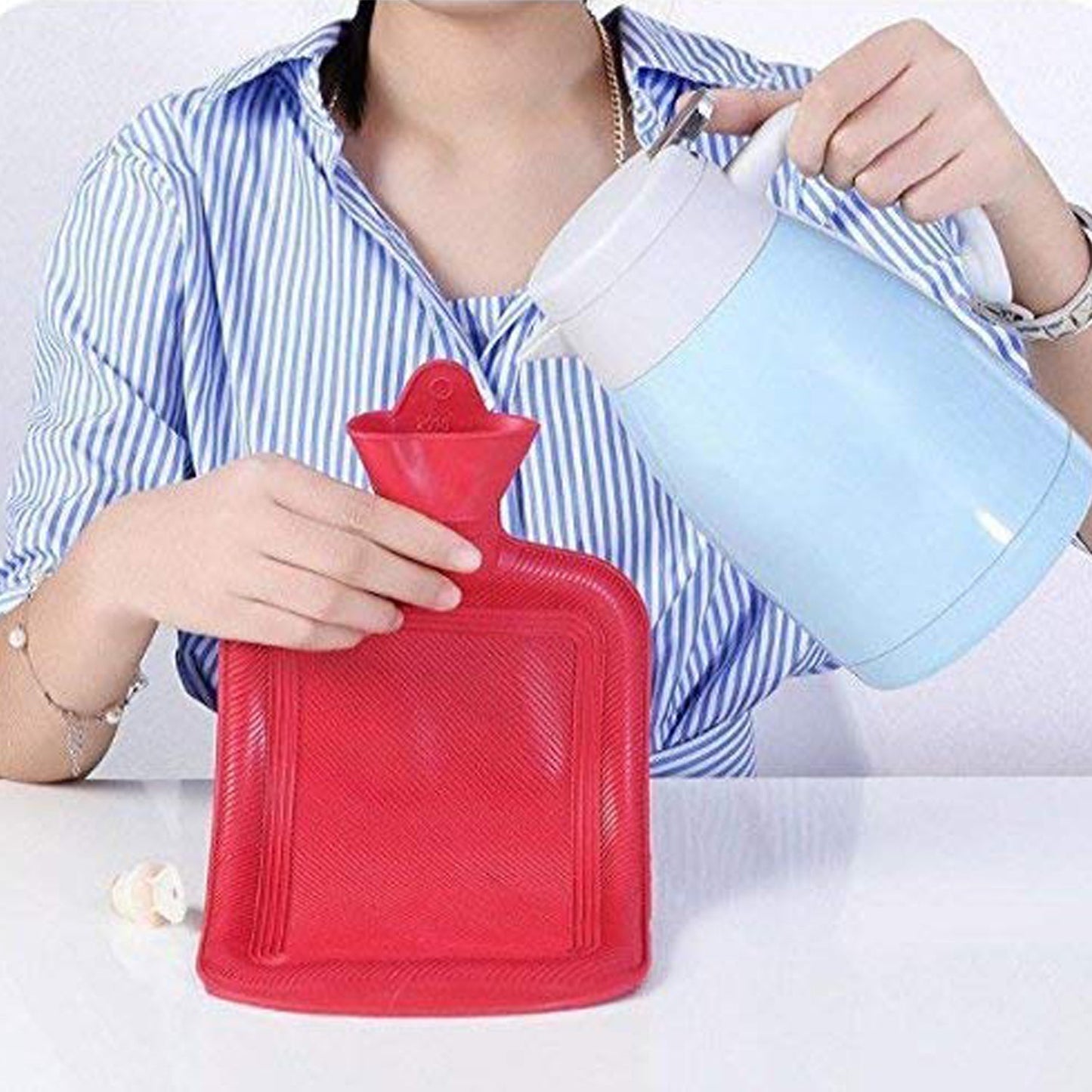 395 (Small) Rubber Hot Water Heating Pad Bag for Pain Relief JK Trends