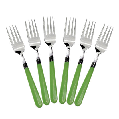 2268 Stainless Steel Forks with Comfortable Grip Dining Fork Set of 6 Pcs JK Trends