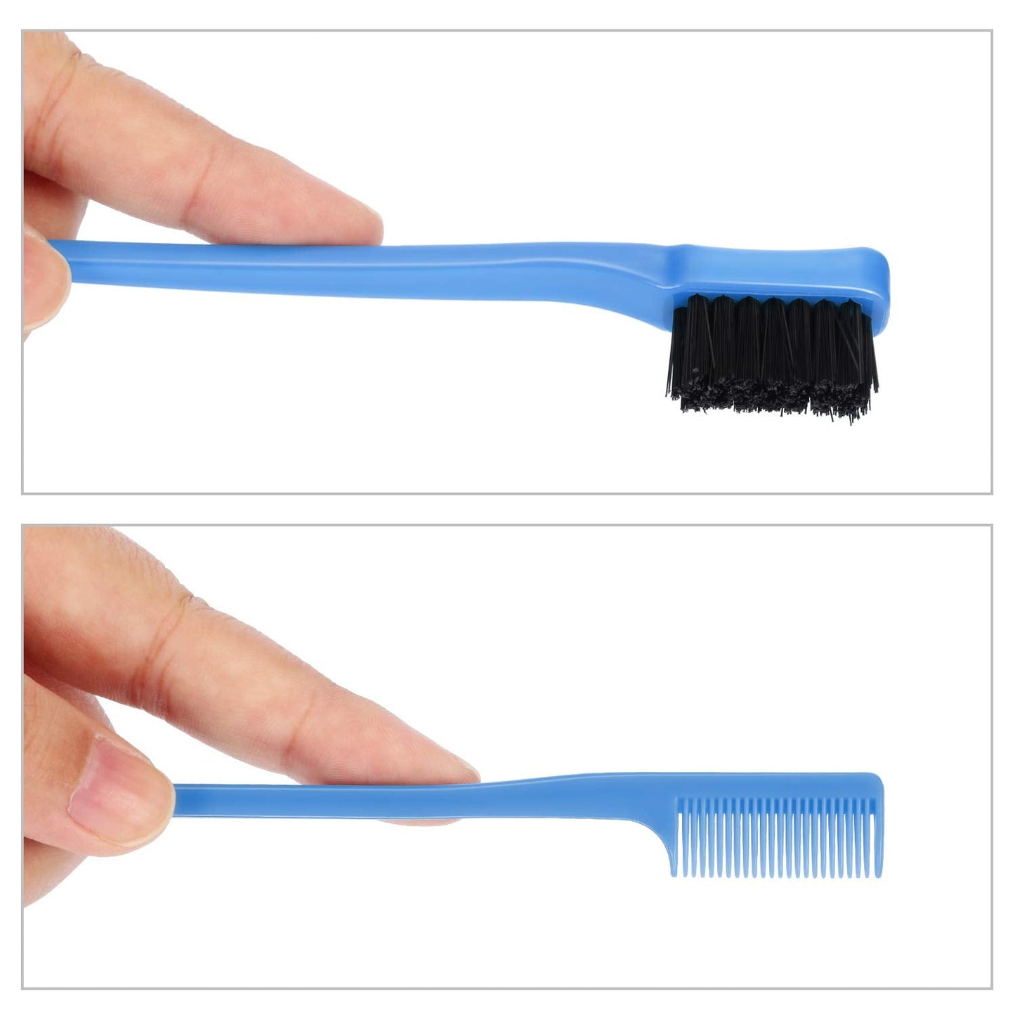 1207 Smooth Gentle Hair Gel Edge Control Natural Look Polish Hair Tool Dual Ended Hair Brush (1pc) JK Trends