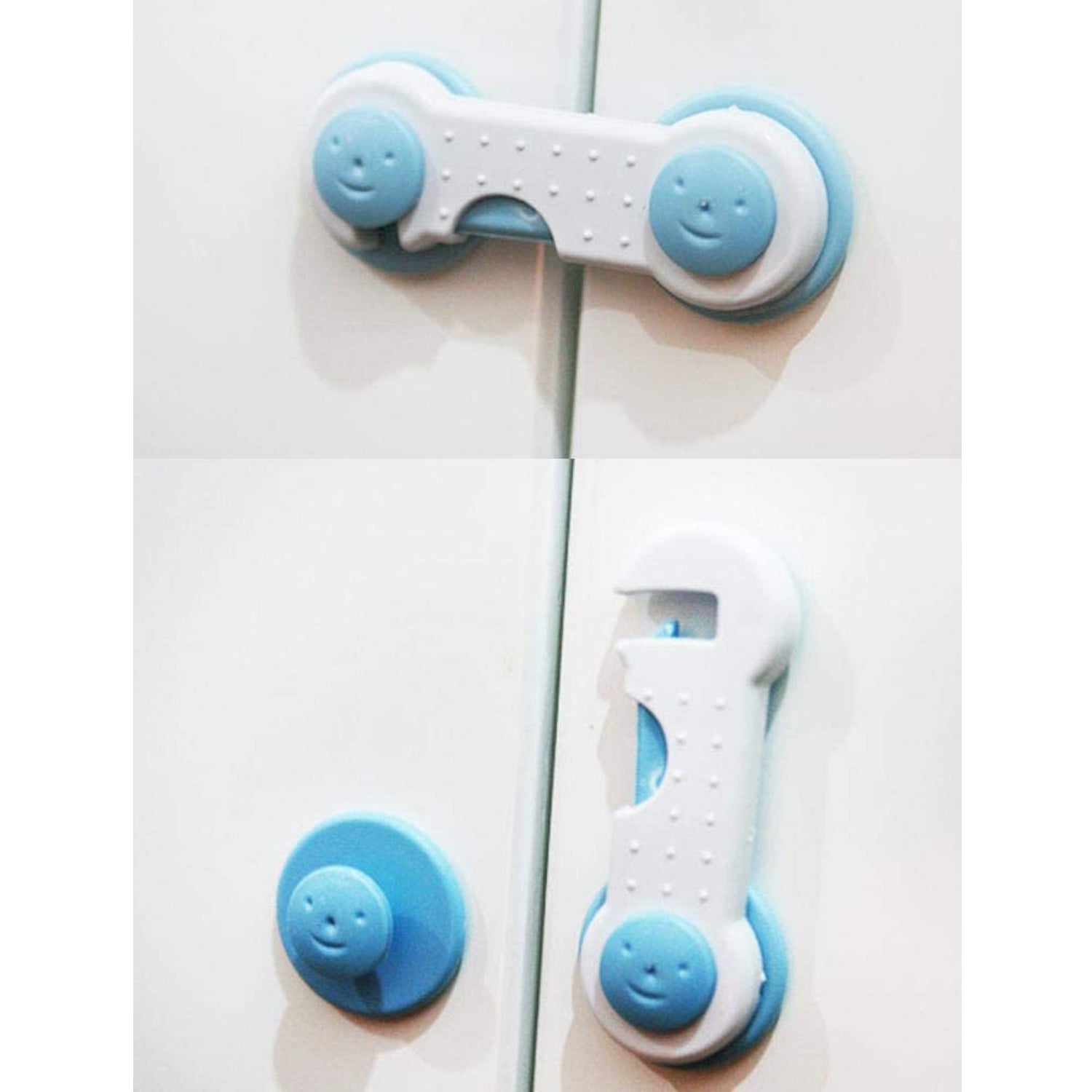 4688A Child Safety lock Child Toddler Baby Safety Locks Proofing for Cabinet Toilet Seat Fridge Door Drawers ( 1 pc) JK Trends