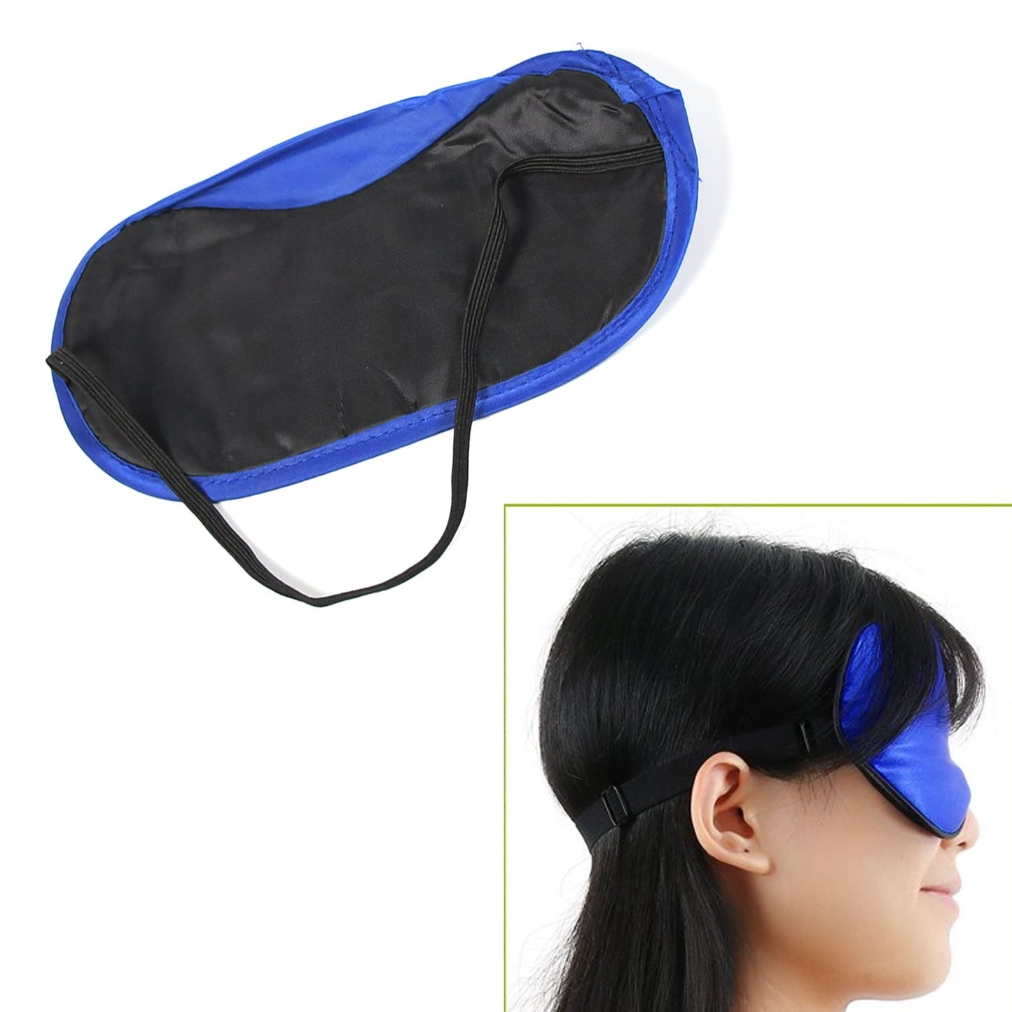 6908 New Men, Women Blindfold Soft Satin Sleep Mask Eye Mask Blind fold Block Out Light for Travel, Shift Work & Meditation (1pc)