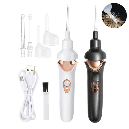 7707 EAR SUCTION DEVICE, PORTABLE COMFORTABLE EFFICIENT AUTOMATIC ELECTRIC VACUUM SOFT EAR PICK EAR CLEANER EASY EARWAX REMOVER SOFT PREVENT EAR-PICK CLEAN TOOLS SET FOR ADULTS KIDS JK Trends