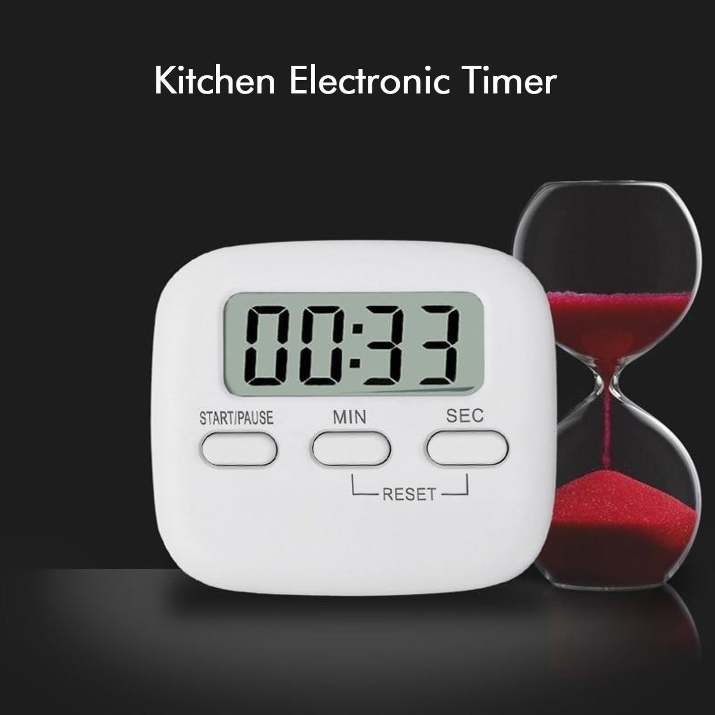 1523 Digital Kitchen Timer with Alarm | Stop Watch Timer for Kitchen | Kitchen Timer with Magnetic Stand |Timer Clock for Study