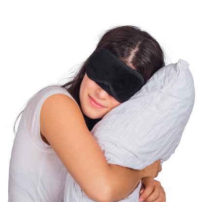 6901 New 1 Pcs Eye Mask Black Sleeping Eye Mask Cover for health Travel Sleep Aid Cover Light Guide