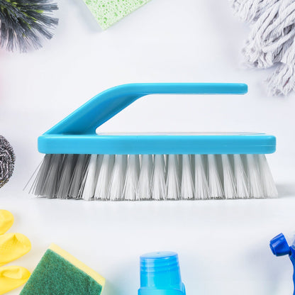 7527 MULTIPURPOSE DURABLE CLEANING BRUSH WITH HANDLE FOR CLOTHES LAUNDRY FLOOR TILES AT HOME KITCHEN SINK, WET AND DRY WASH CLOTH SPOTTING WASHING SCRUBBING BRUSH. JK Trends