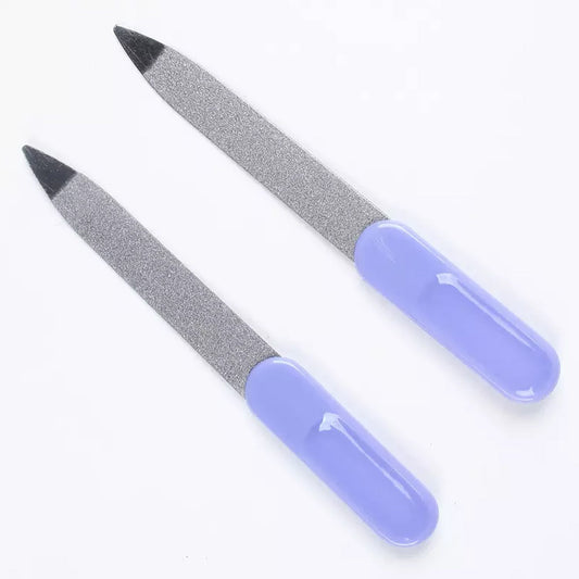 1457 Stainless Steel Professional Nail File Double Sides Great for Thick Nails ( 10 pcs ) DeoDap
