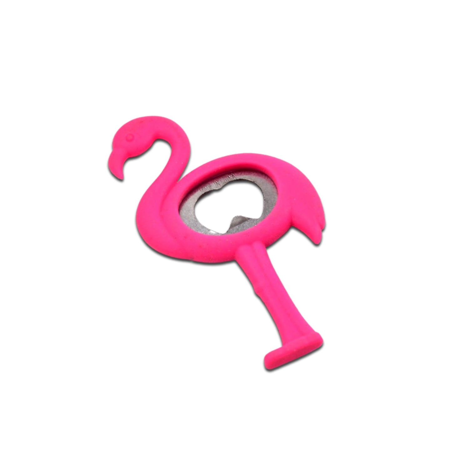 2747 Flamingo Novelty Bottle Opener - Ideal for Cocktail Parties - Made from Silicone and Stainless Steel DeoDap