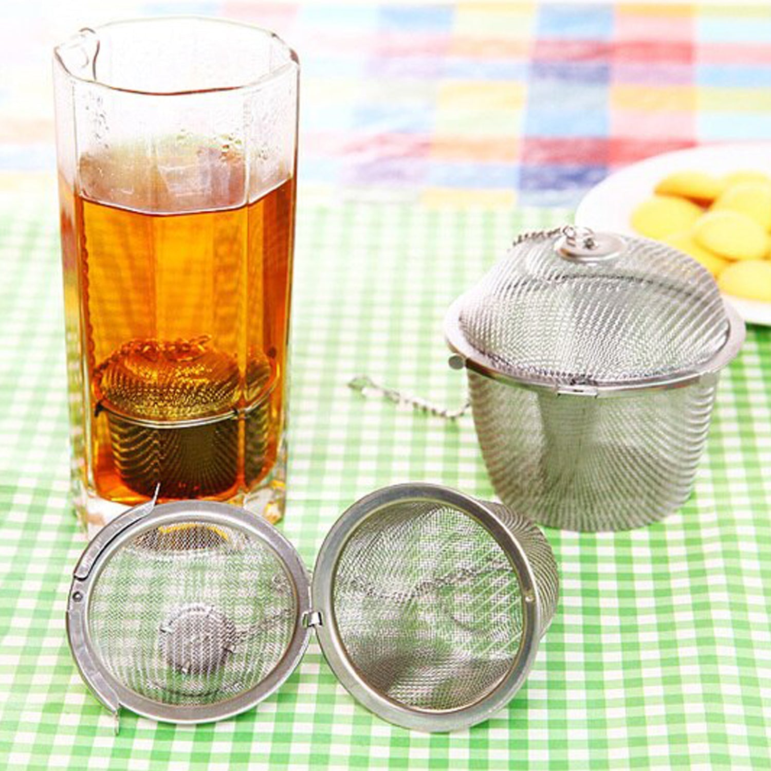 2744 SS Easy Tea Filter used for filtering tea purposes while making it in all kinds of official and household kitchen places etc. DeoDap