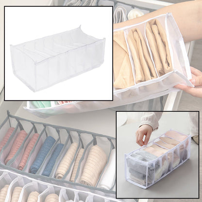 6154 Laundry 7 section bag widely used for storing and managing laundry cloths and stuffs etc. DeoDap