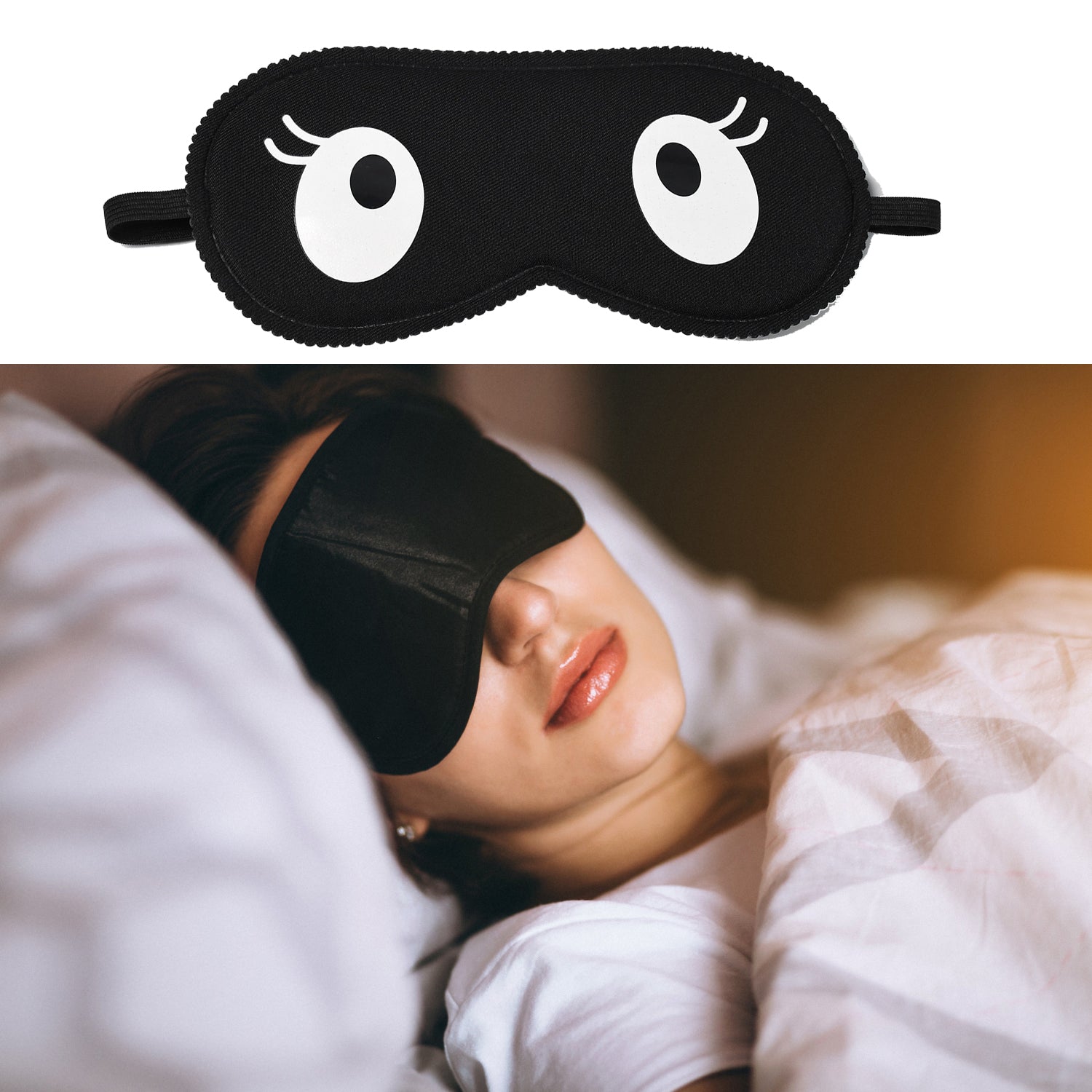 7363 Sleeping Mask Lightweight Cotton Fabric Blindfold Soft Eye Mask Super New Premium Eye Mask (1 Pc) JK Trends