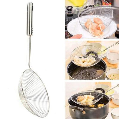 2729 Medium Oil Strainer To Get Perfect Fried Food Stuffs Easily Without Any Problem And Damage. DeoDap