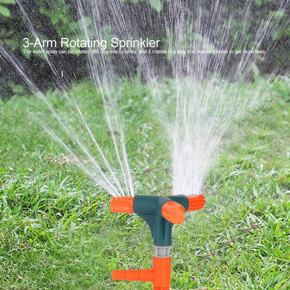 7537 Garden Sprinkler 360 ° Rotating Adjustable Round 3 Arm Lawn Water Sprinkler for Watering Garden Plants/Pipe Hose Irrigation Yard Water Sprayer JK Trends
