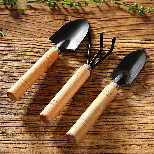 0541 Small sized Hand Cultivator, Small Trowel, Garden Fork (Set of 3) JK Trends