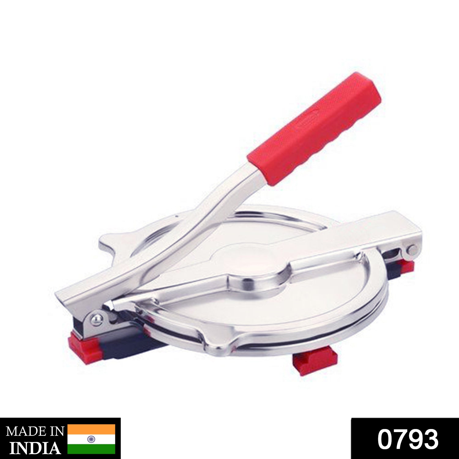 0793 Manual Stainless Steel Puri Press Machine/Maker with Handle (6 inch) DeoDap