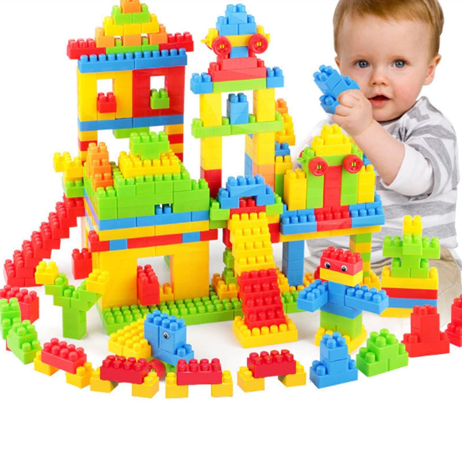 8077 60pc Building Blocks Early Learning Educational Toy for Kids DeoDap