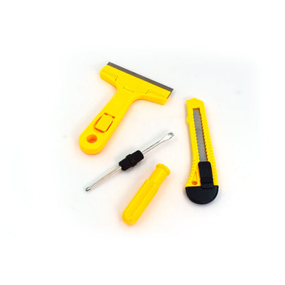 9158 Glass Scraper Razor Blade, Paint Scraper, Window scraper for Remover Tool Set (3Pc) DeoDap