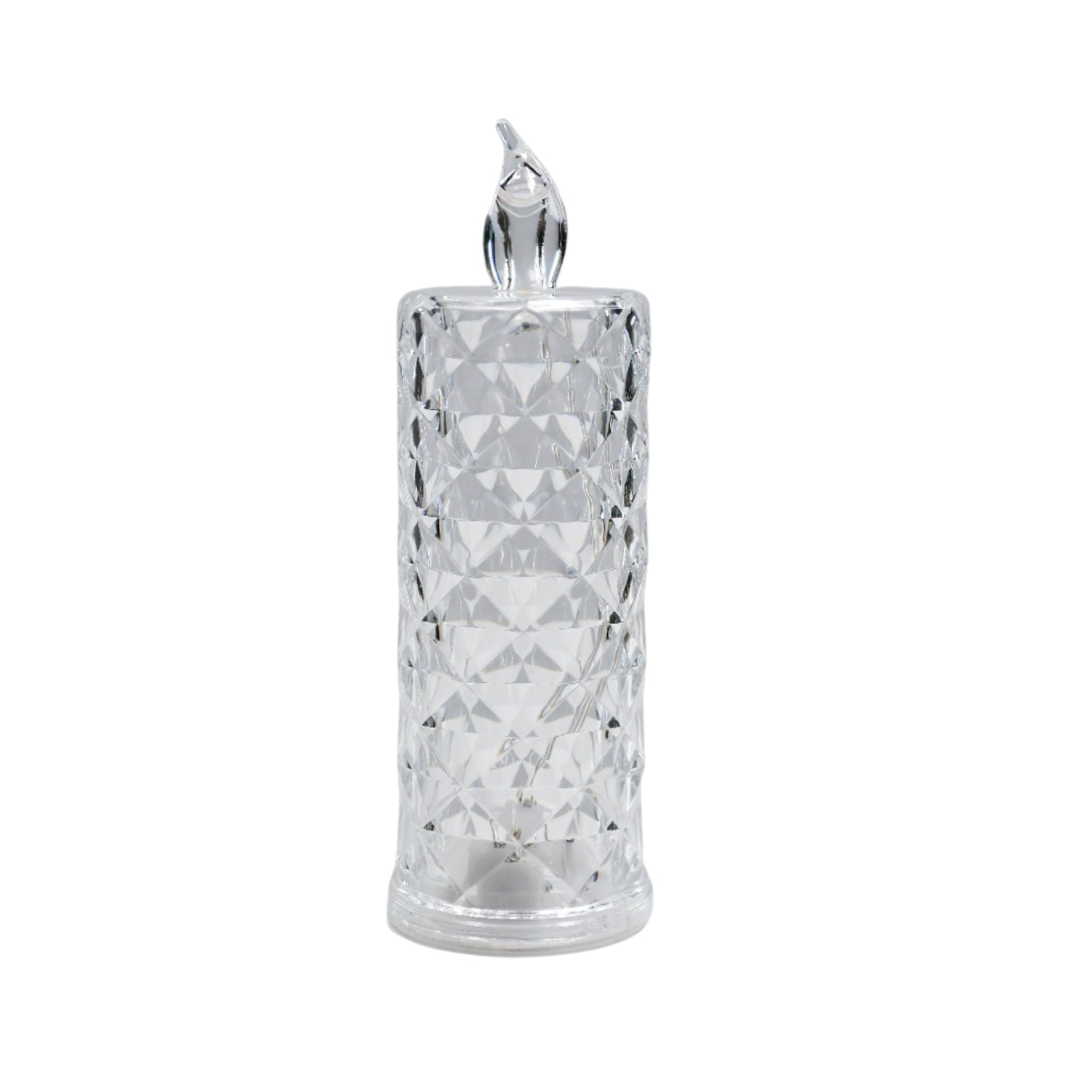 6241 Rose Candles for Home Decoration, Crystal Candle Lights DeoDap