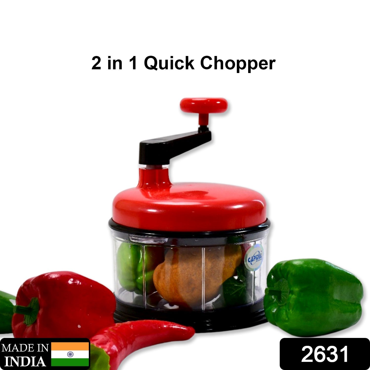 2631 2in1 chop and churn with two blades, used for chopping and churning. DeoDap