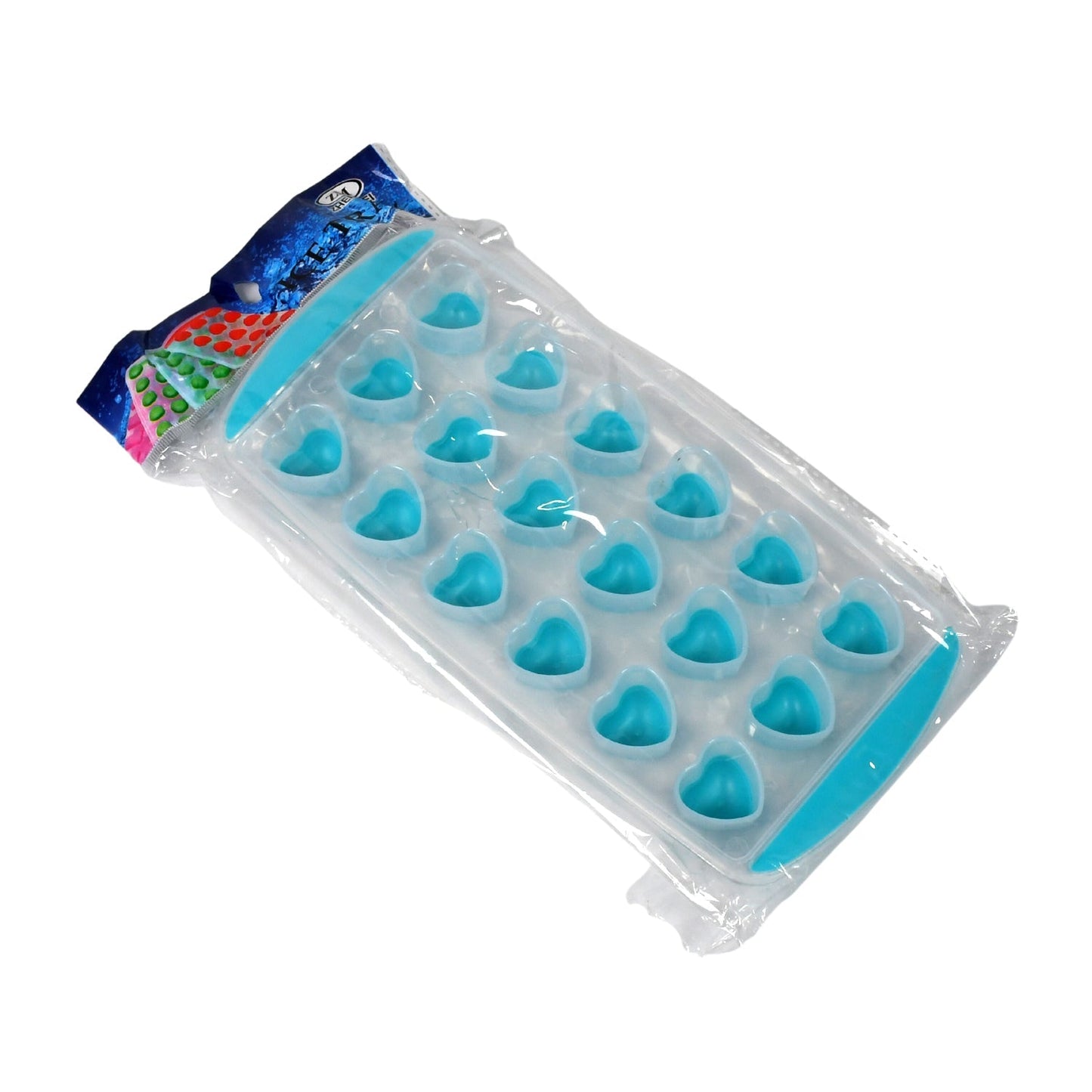 5352 Easy Push Premium POP-UP ice Tray, With Flexible Silicon Bottom and Lid, Heart Shape 18 Cube Trays JK Trends