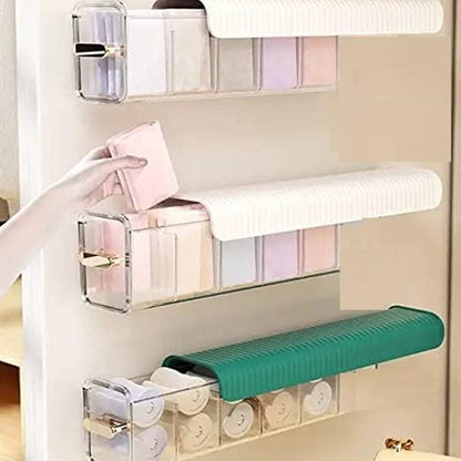 7877 Quirk Drawer Underwear Organizer Divider, Wall Mount 5 Cell Drawer Storage Boxes and Acrylic Organizers for Lingerie, Socks, Ties, Data Cable, Spices Organization and Storage. JK Trends