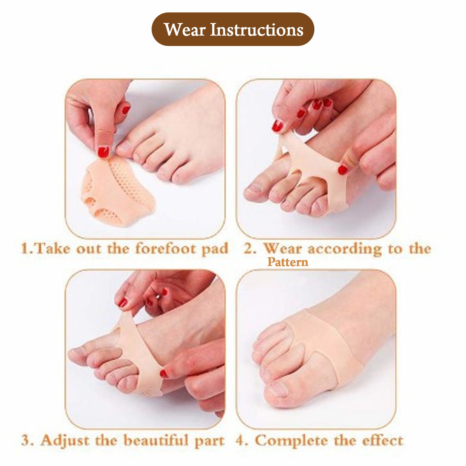 6257 SILICONE TIPTOE PROTECTOR AND COVER USED IN PROTECTION OF TOE FOR MEN AND WOMEN DeoDap