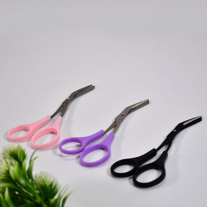 9118 Stainless Steel Eyebrow Grooming Shear Scissors, Hair Removal Shaper Shaping Tool Makeup Beauty Accessories for Men and Women DeoDap