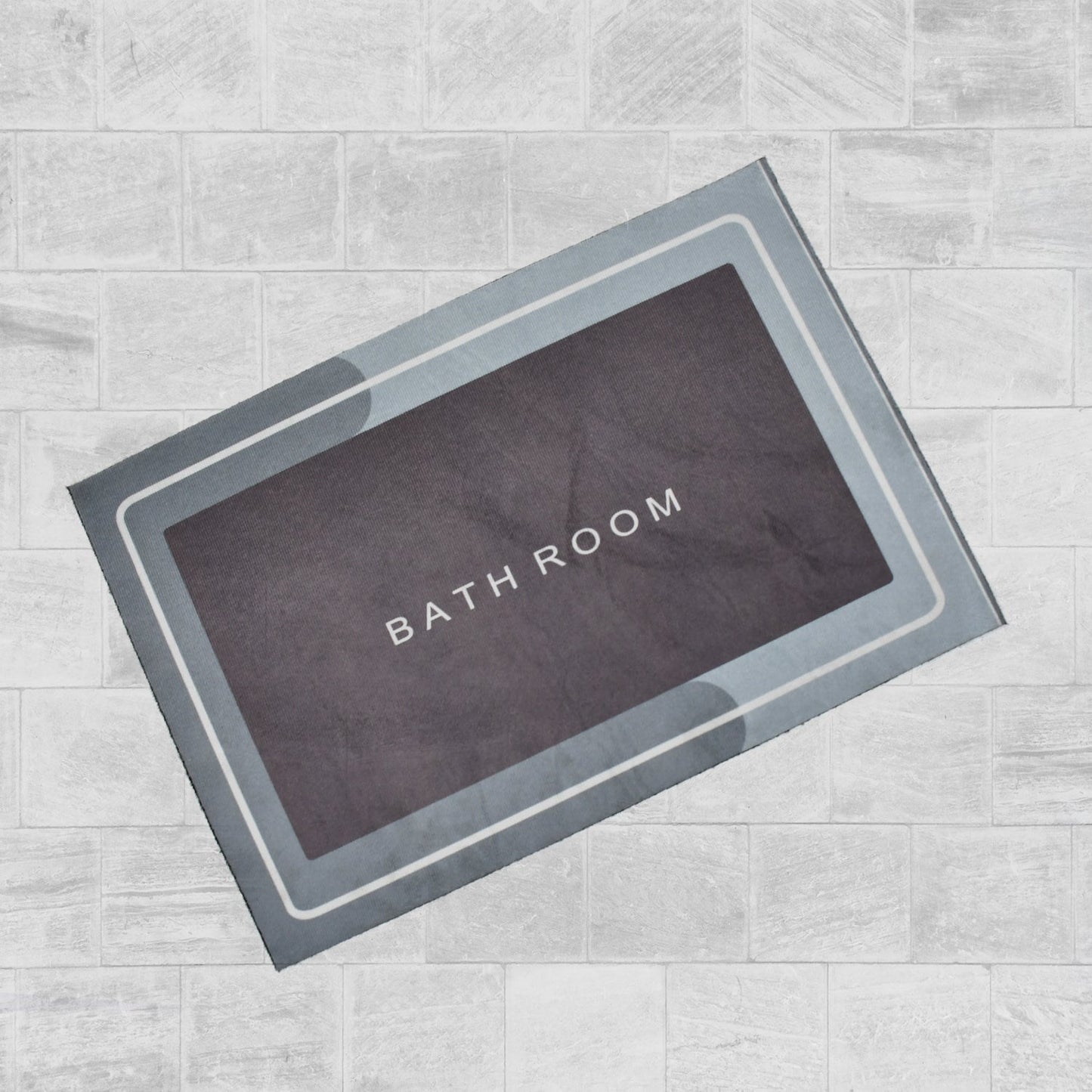 4036A Square Bathroom mat Water Absorbent mats Diatomite Door Mat Anti-Slip Bath Mat Quick Drying Absorbent mat for Home, Kitchen (57x38cm) JK Trends