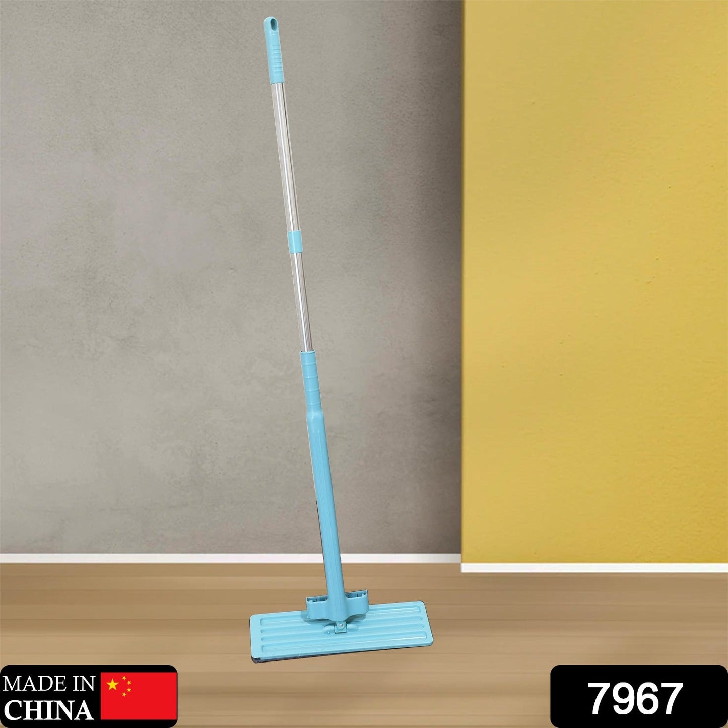 7967 High Quality Flat Mop Floor Cleaning Mop 360° Rotating Microfiber Dust Mop, Hardwood Floor Mop, Dust Flat Mop, for Home/ Office Floor Cleaning Reusable Dust Mops
