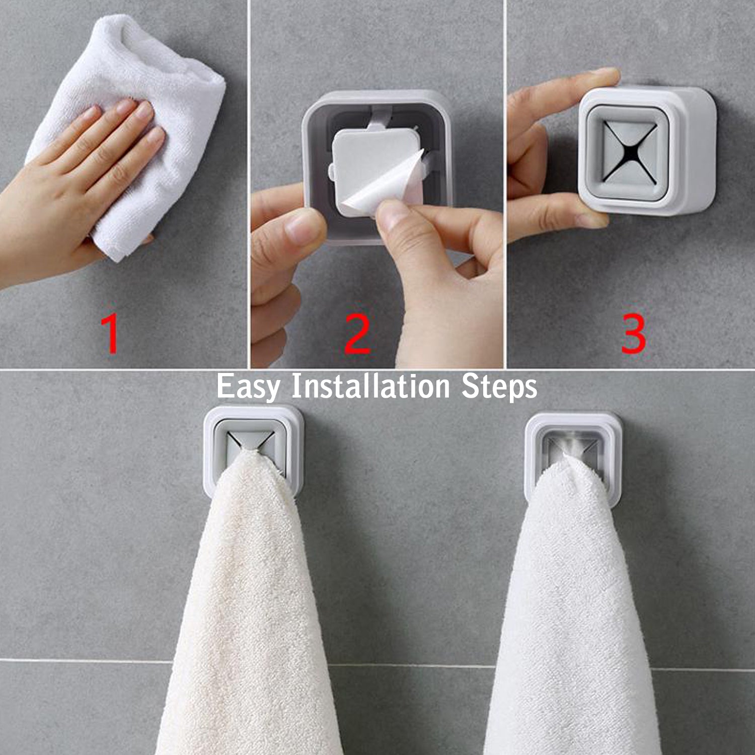 6146 4 Pc Towel Holder mostly used in all kinds of bathroom purposes for hanging and placing towels for easy take-in and take-out purposes. DeoDap