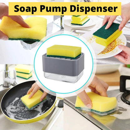 6206 2 in 1 Soap Dispenser Used As A Soap Holder In Bathrooms And Toilets. DeoDap