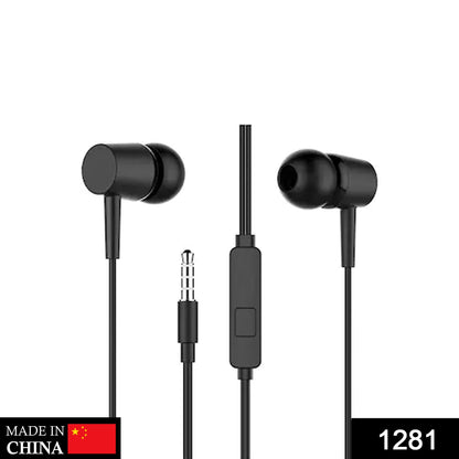 1281 Headphone Isolating stereo headphones with Hands-free Control DeoDap
