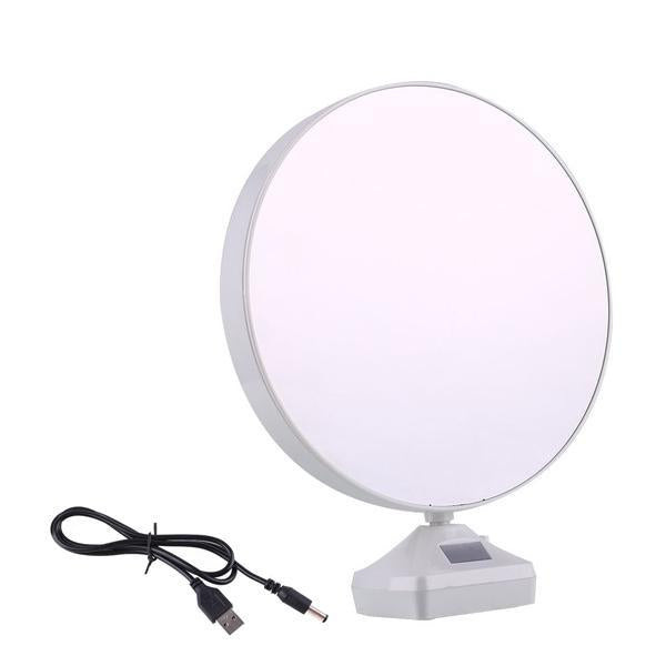0860 Plastic 2 in 1 Mirror Come Photo Frame with Led Light JK Trends